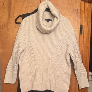 Banana Republic Cream Cowl Neck Sweater
